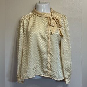 Vintage Josephine Patterned Blouse with‎ Pussybow